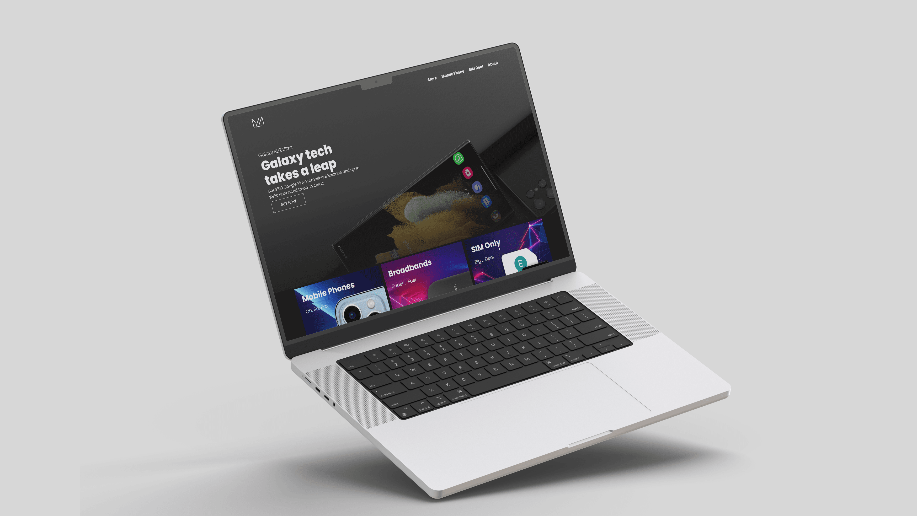 Mobile Leaders store homepage