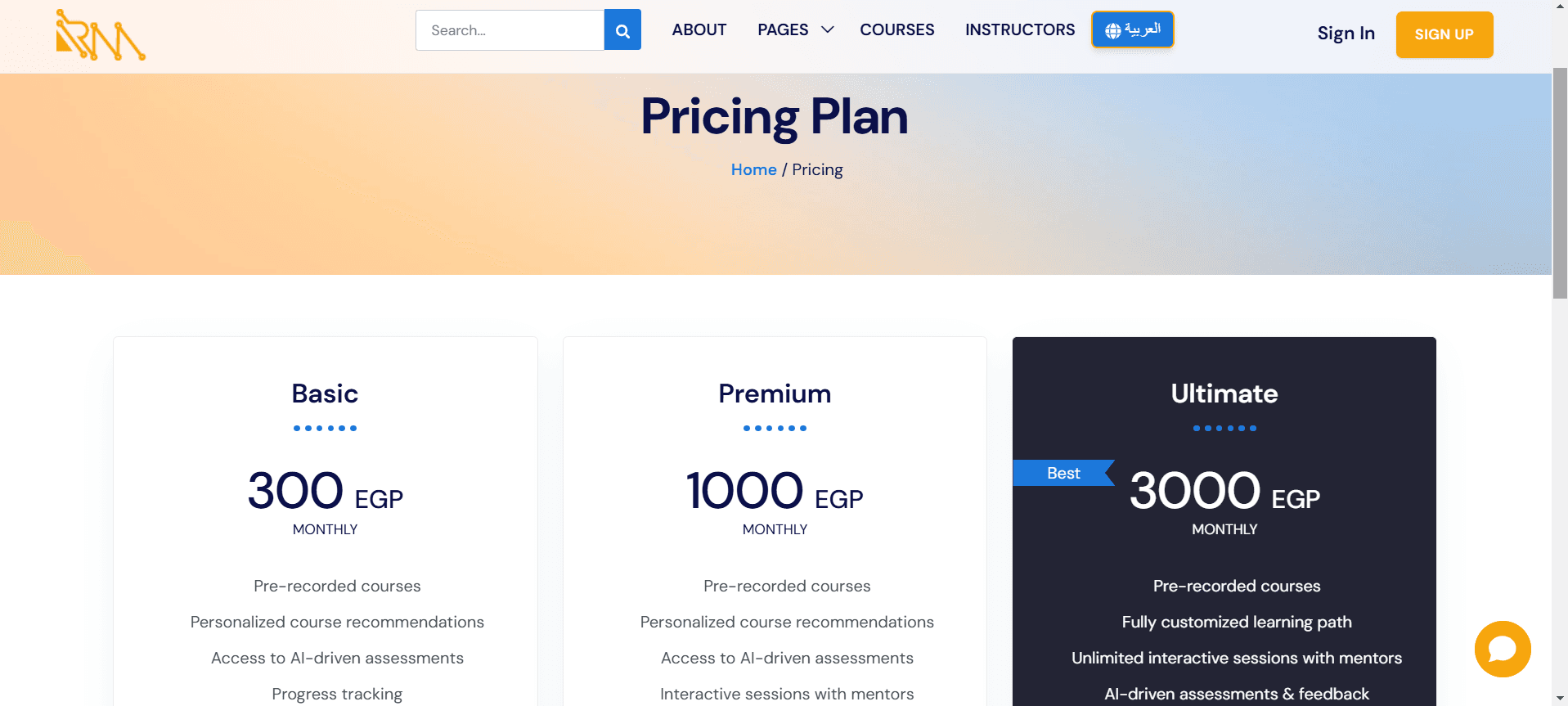 Road Mentors learning dashboard